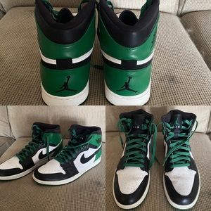 Jordan 1 retro green mens shoes size 13